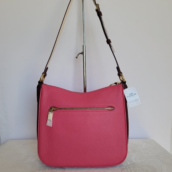 COACH Chaise Colorblocked Pebbled Leather Crossbody- Confetti Pink Multi ⭐ - Picture 6 of 16